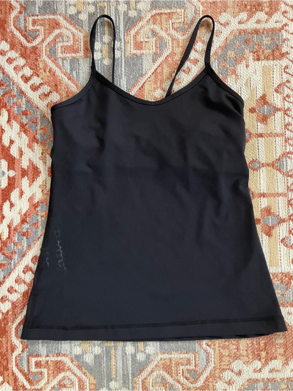 Z by Zella Black Spaghetti strap built in bra tank